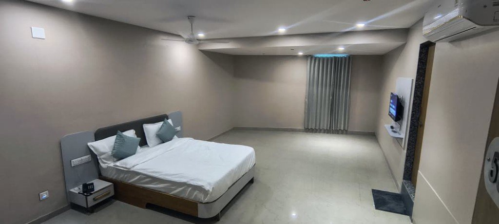 Elegant hotel corridor